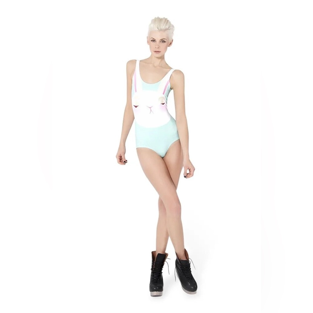 BlackMilk NOT IMPRESSED BUNNY SWIMSUIT XS Museum Rare Like New w/o tags